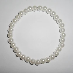 tiki  по 1 грн все new style fashion 6mm White pearl bracelet with stretch good quantity Imitation pearl bracelet  jewelry