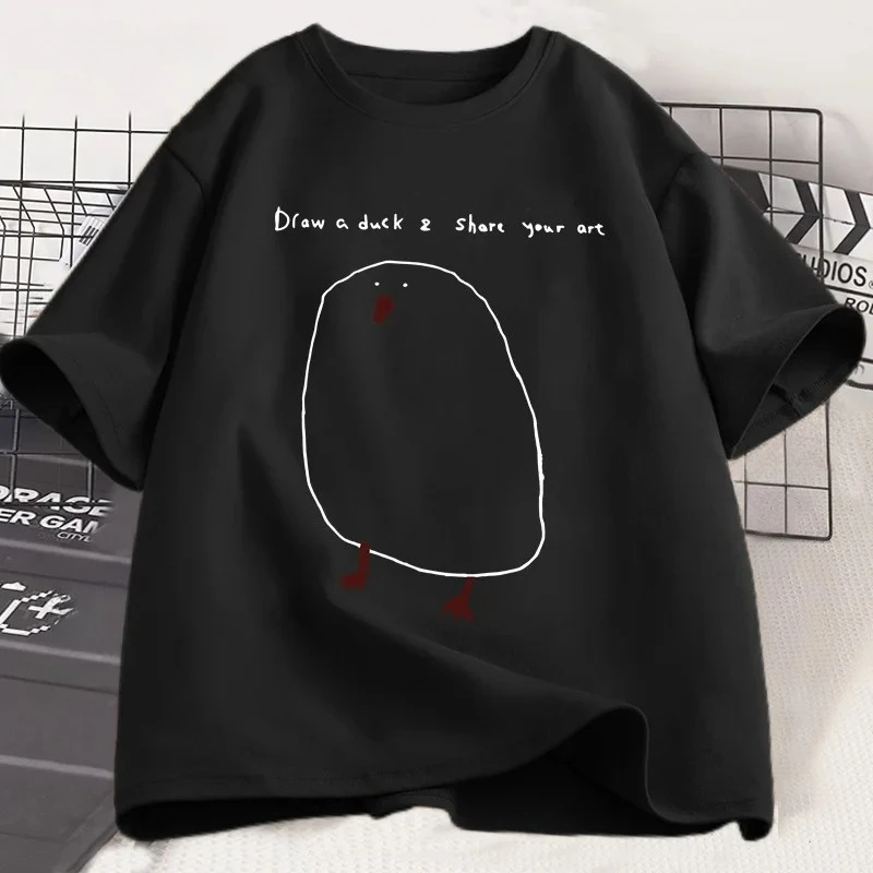 Men's T-Shirt: 100% Pure Cotton, Printed Pattern, Loose-Fit, Casual, Comfortable, and Minimalist