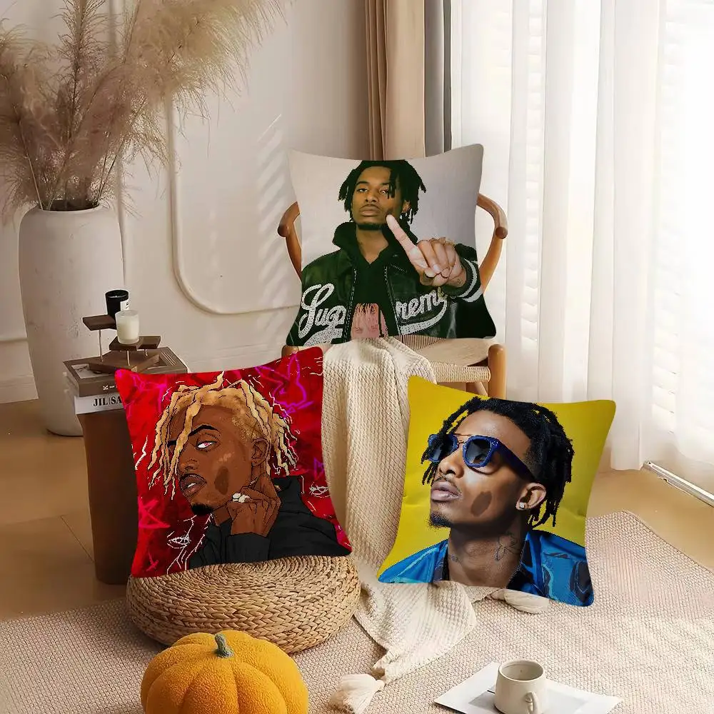 Singer Playboi Carti Soft Comfortable Pillow Case Cartoon For Sofa Living Cat Room Home Office Retro Decor Protective Cover