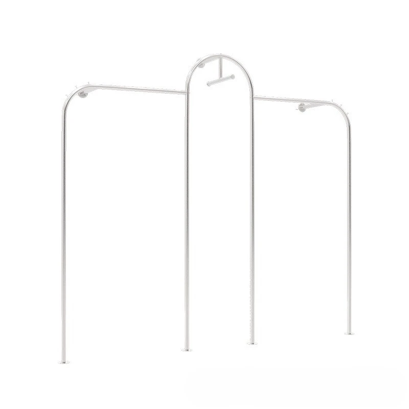 

Creative, special shaped, stainless steel, brushed, on the wall, display rack, high end, clothing store