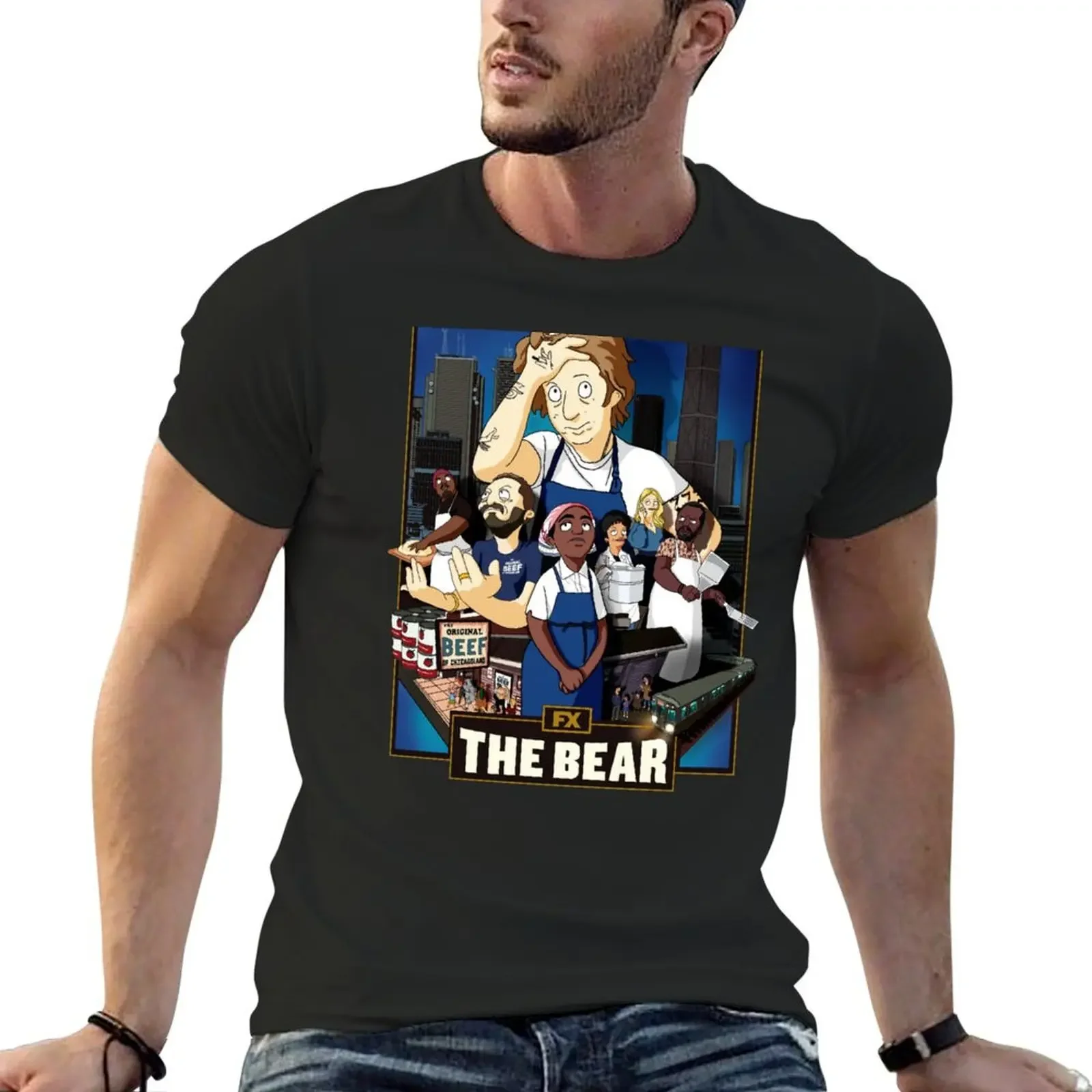 THE BEAR 2022 T-Shirt Short sleeve tee new edition vintage clothes boys whites clothes for men