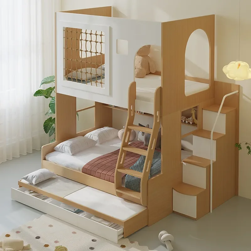 for Children's Bed Small Apartment Upper and Lower Beds High and Low Child and Mother Beds Multifunctional Combination Beds