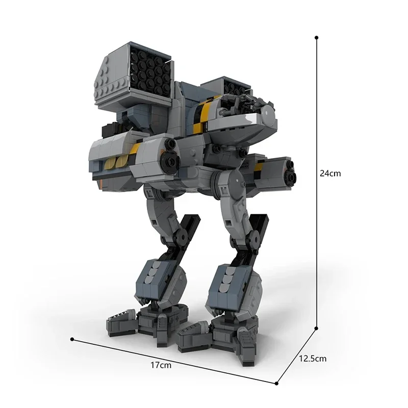 Game Series Bomber Armour Battle Robot Building Blocks MOC Exoskeleton Mecha Timber Wolf OmniMech Assembly Model Kids Toy Gift