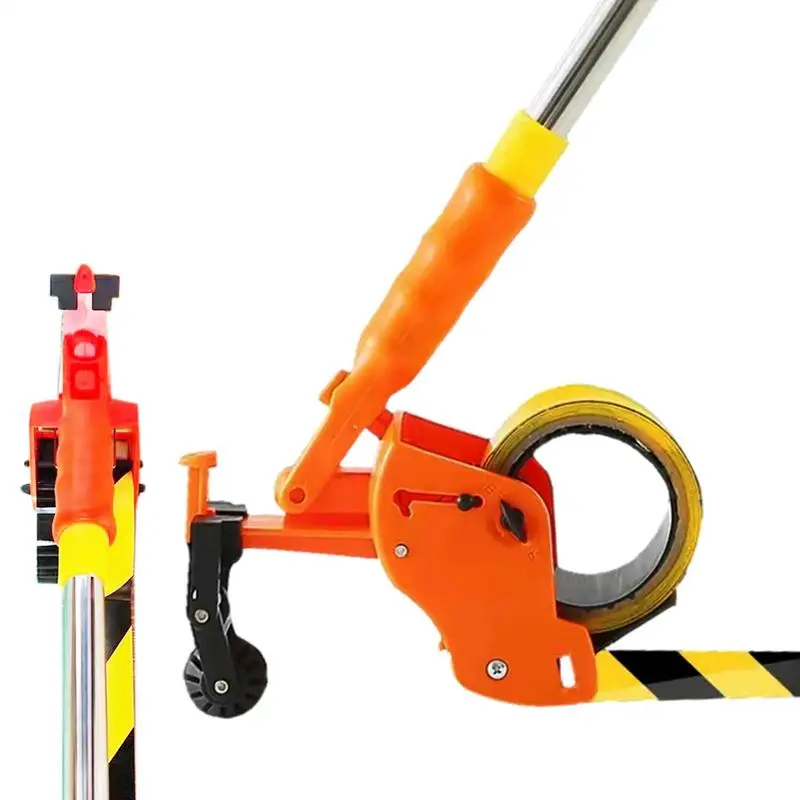 Aplicador de fita adesiva, cabo longo, máquina dispensadora de fita de pintor, fita de costura de beleza, colagem de parede, piso, azulejo, rolo de fita de pintura