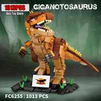 1013pcs Giganotosaurus Jurassic Dino World Giganotosaurus Building Kits Bolcks Bricks Dinosaurs Park Figures DIY Toys Kids Gifts