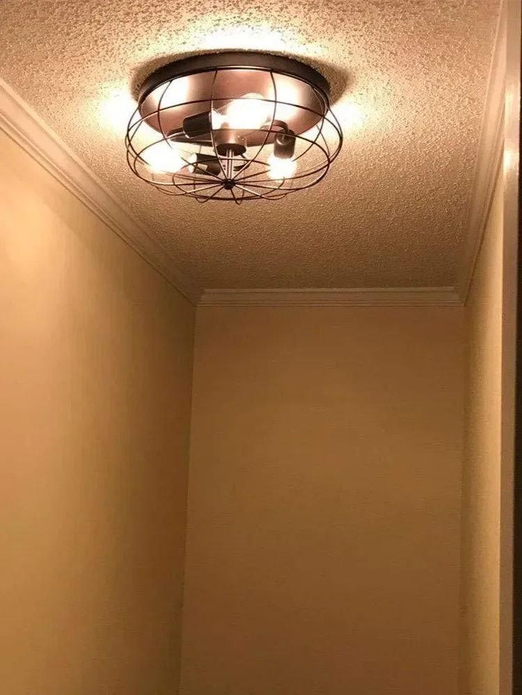 Nostalgic American Fan Edison Bulb Balcony Vintage Ceiling Light Study / Restaurant Light Loft Style Bar Lights