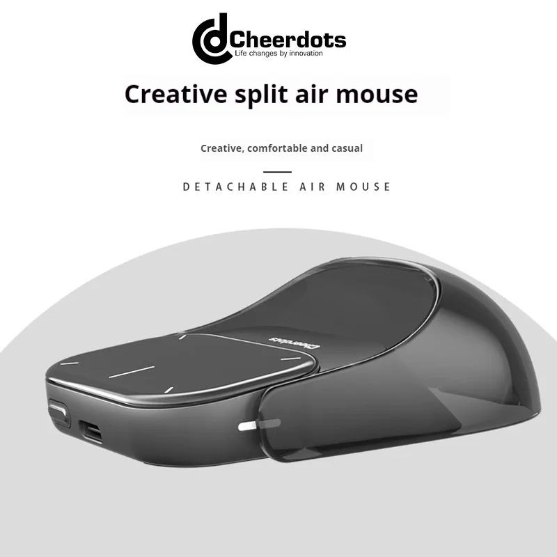 Cheerdots 2 Air Mouse Wireless Detachable All-in-one Pocket Air Mouse I Recording ChatGPT Enabled Mouse Customized Gaming Mouse