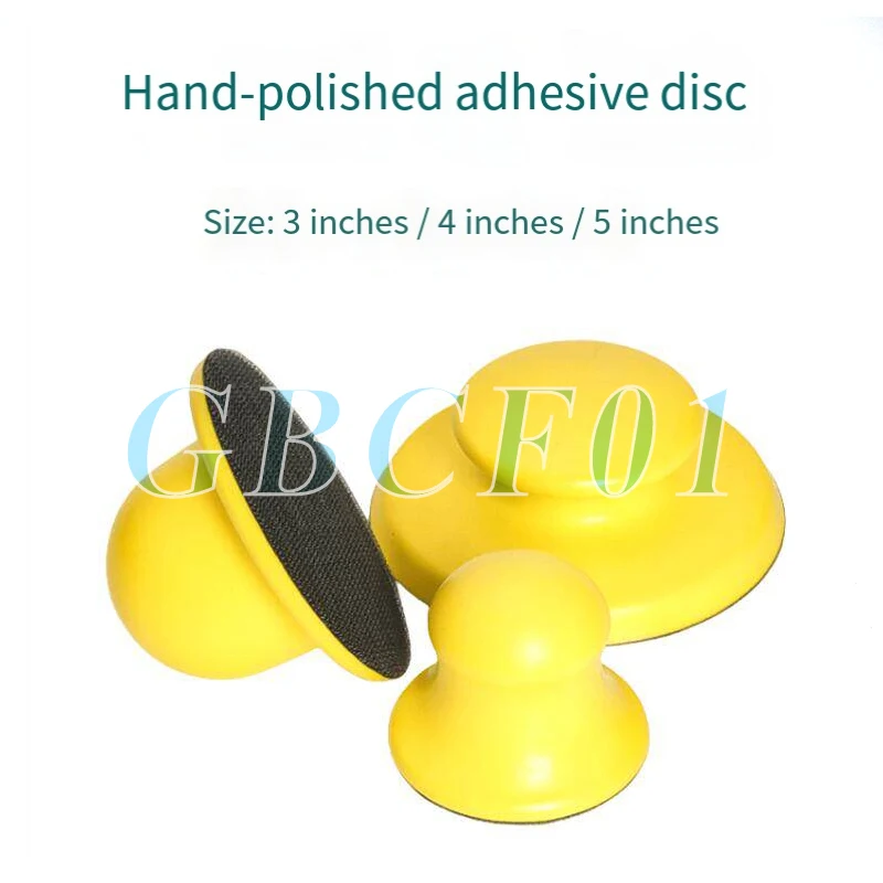 

3-5Inch PU Foam Sanding Disc Holder for Polishing Wood And Metal Hand Grinding Block with Sand Paper Backing Polishing Pad