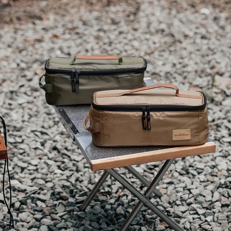 Portable Camping Bag Cutlery Pouch Large Capacity Tableware Handbag for Outdoor Picnic Carrying Case Travel Supplies