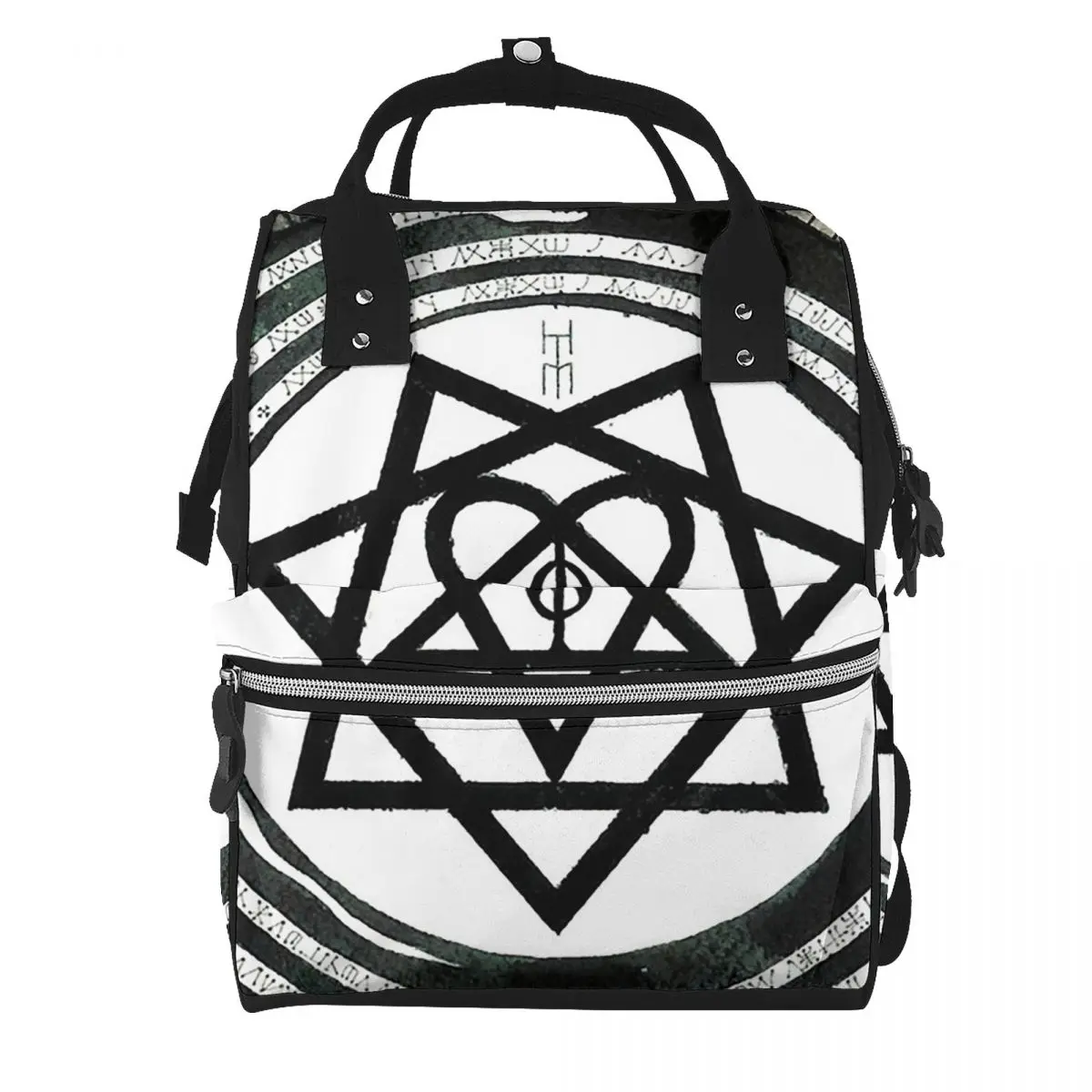 Him Band Album Heartagram Ville Valo Cool Student Backpack School Bag Hiking Travel Daypack for Men Women Bookbag Shoulder Bags