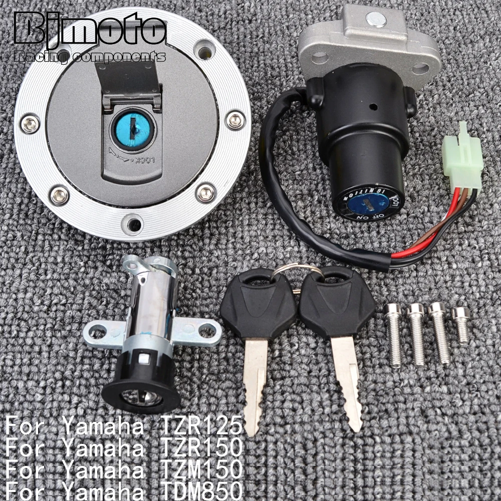 

TZR 125 150 Fuel Gas Cap Ignition Switch Seat Lock with Key Kit For Yamaha TZR125 TZR150 TZM150 TDM850 TDM 850 TZM 150