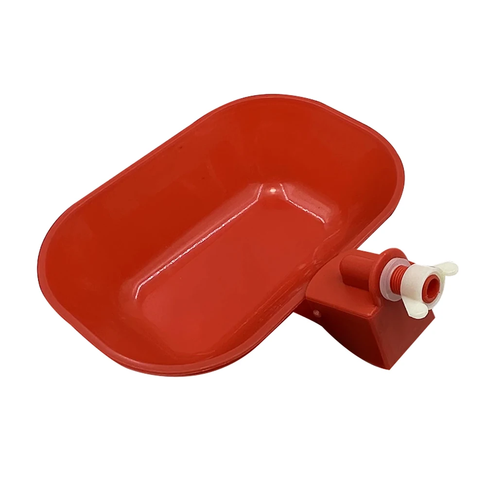 5 Pieces of Red Automatic Water Dispenser For Chickens Ducks Geese Water Bowls Poultry And Birds Poultry Feeding Products