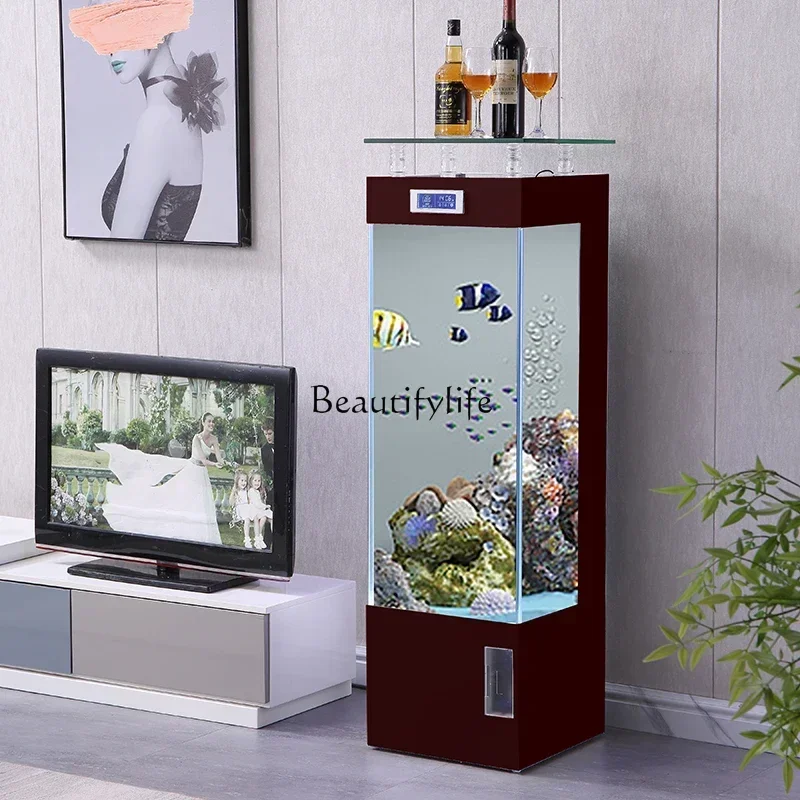 

LD33Fish Tank Aquarium Creative Living Room Ecological Lazy Change Water Household