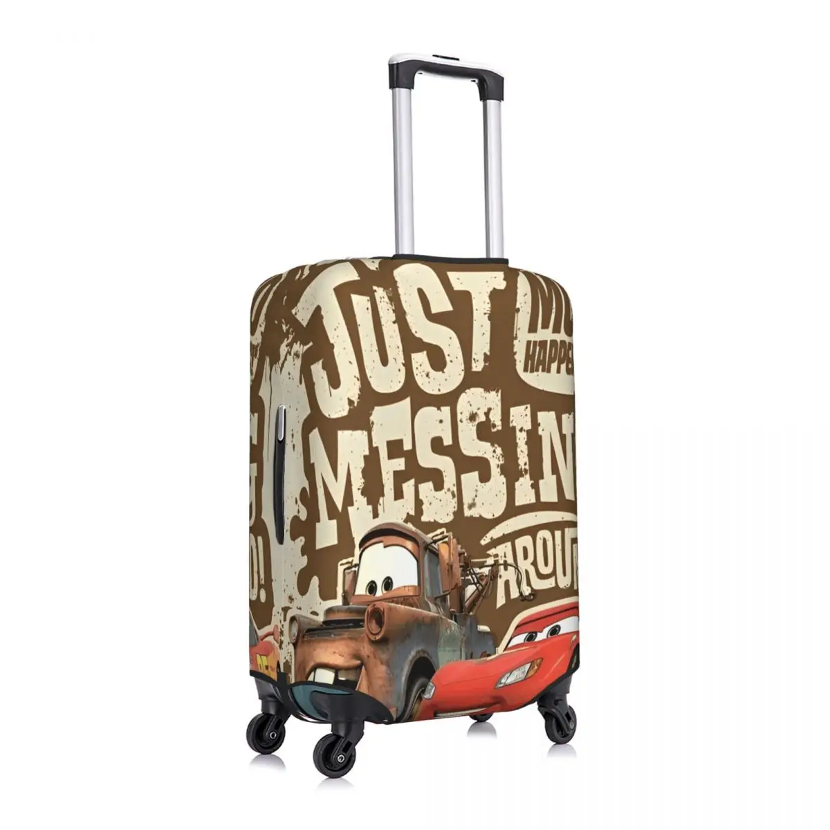 غطاء حقيبة Lightning Mcqueen لحماية رحلة الرحلات البحرية وإكسسوارات الأمتعة الممتعة للعطلات