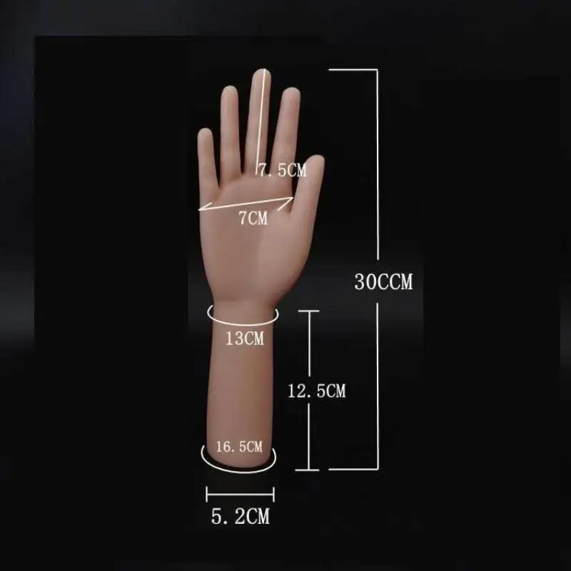 Realistisches Silikonmaterial, weibliches Handmodell, lebensechte Silikon-Hand- und Fußmannequin für die Präsentation von Handkunst und Schmuck. – Detail 7