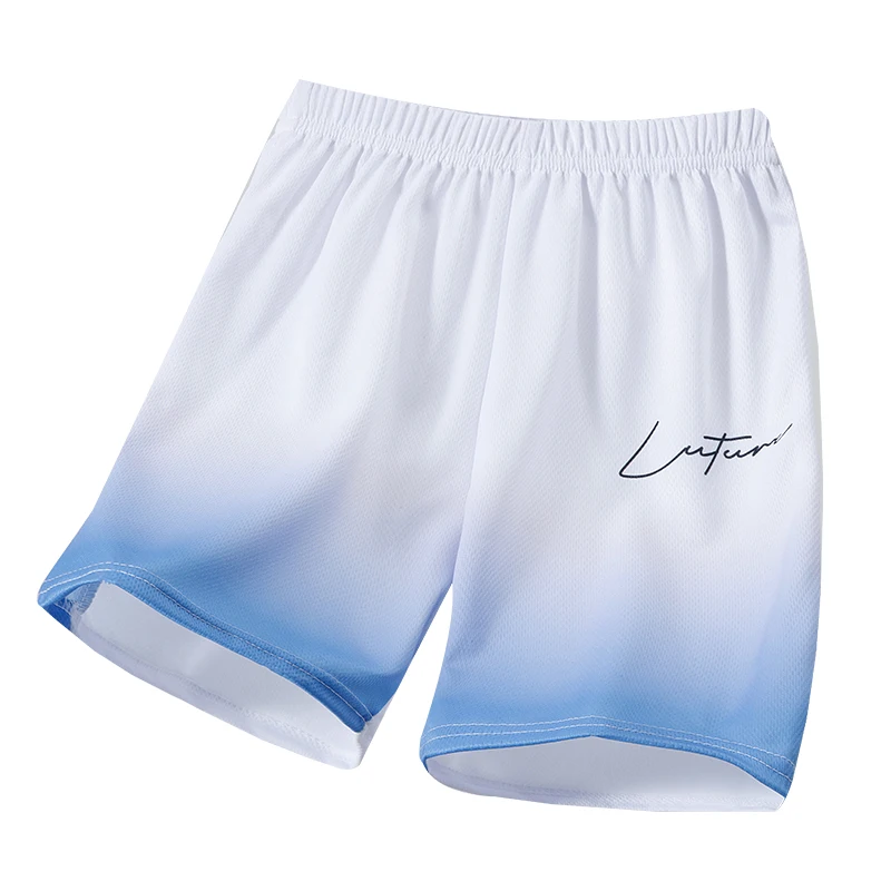 3-pcs الأطفال التجفيف السريع شبكة التدرج قصيرة الأكمام السراويل الفتيان الترفيه تي شيرت رياضي الفتيات مهرج سراويل أنيقة الطلاب