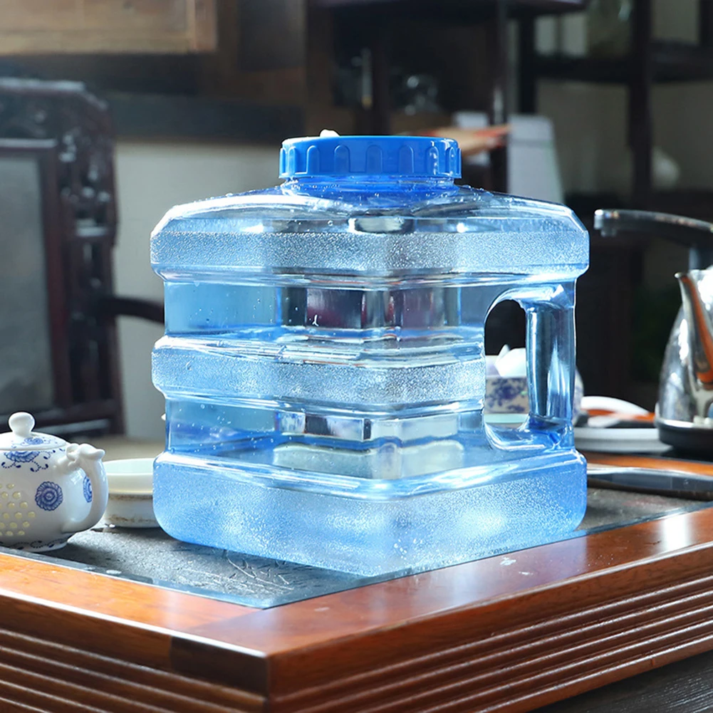 

5L Camping Water Container with Handle Drinking Bucket Portable Emergency Water Storage Tank for Camping Outdoor Hiking Car