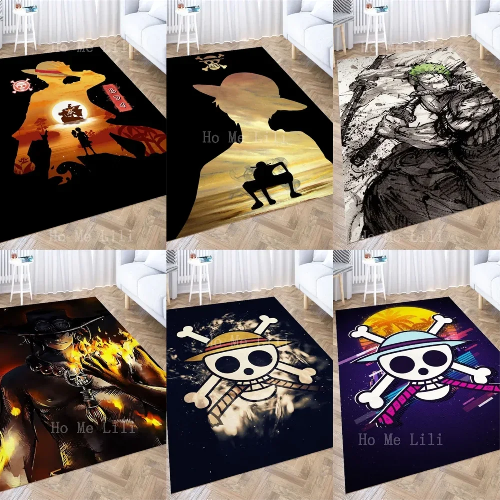 Straw Hat Anime Rug Manga Carpet Anti-Slip Mat