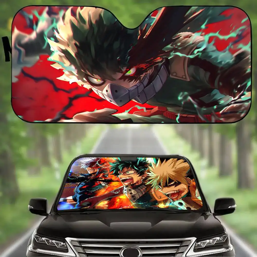 1 قطعة أنيمي الكلاسيكية بطلي A-الأكاديمية مظلة السيارات درع الزجاج الأمامي نافذة الشمس مانع غطاء لشاحنة SUV قناع العالمي