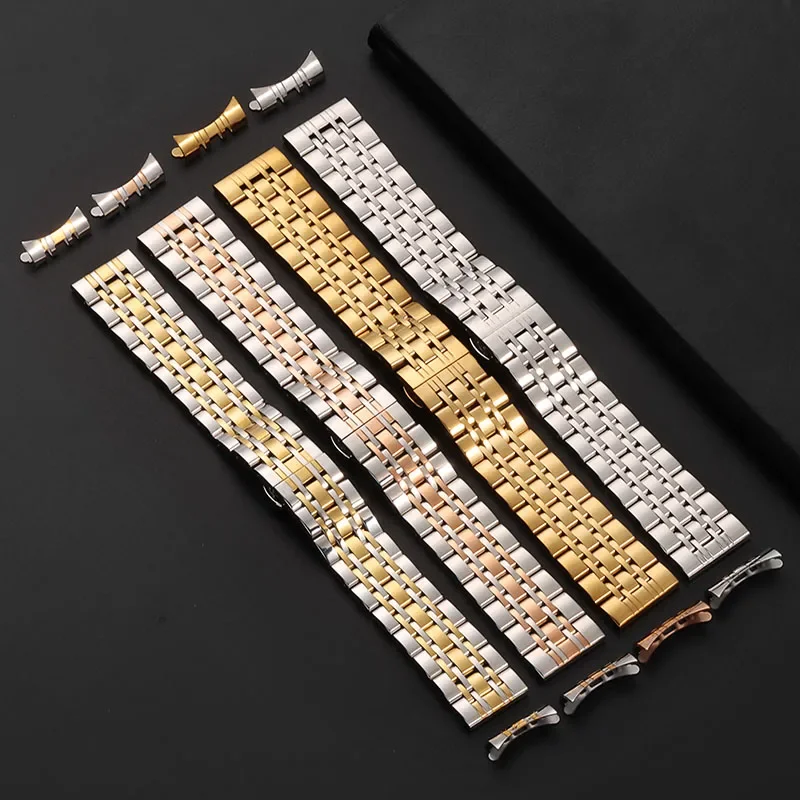 Solid Stainless Steel Watch Band 12/14/16/18/19/20/22/24mm for Tissot for Citizen for Longines Wristband Metal Strap Replacement