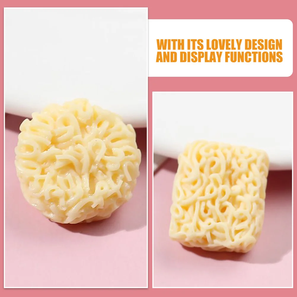 

24pcs Mini Instant Mini House Pretend Play Noodles Resin Food Prop Decor Miniature Kitchen Accessories For House Play Set