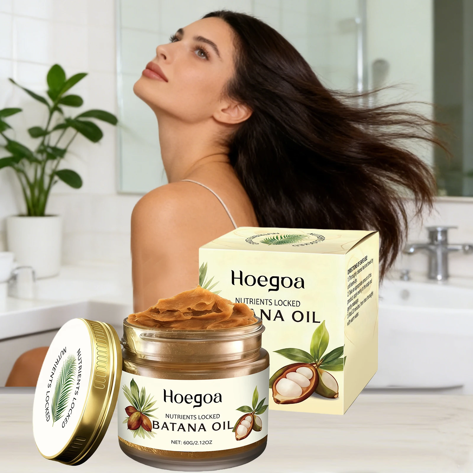 바타나 오일 헤어 마스크 탈모 방지 모발 성장 영양 공급 손상된 건조한 모발 복구 트리트먼트 매끄러운 헤어 마스크