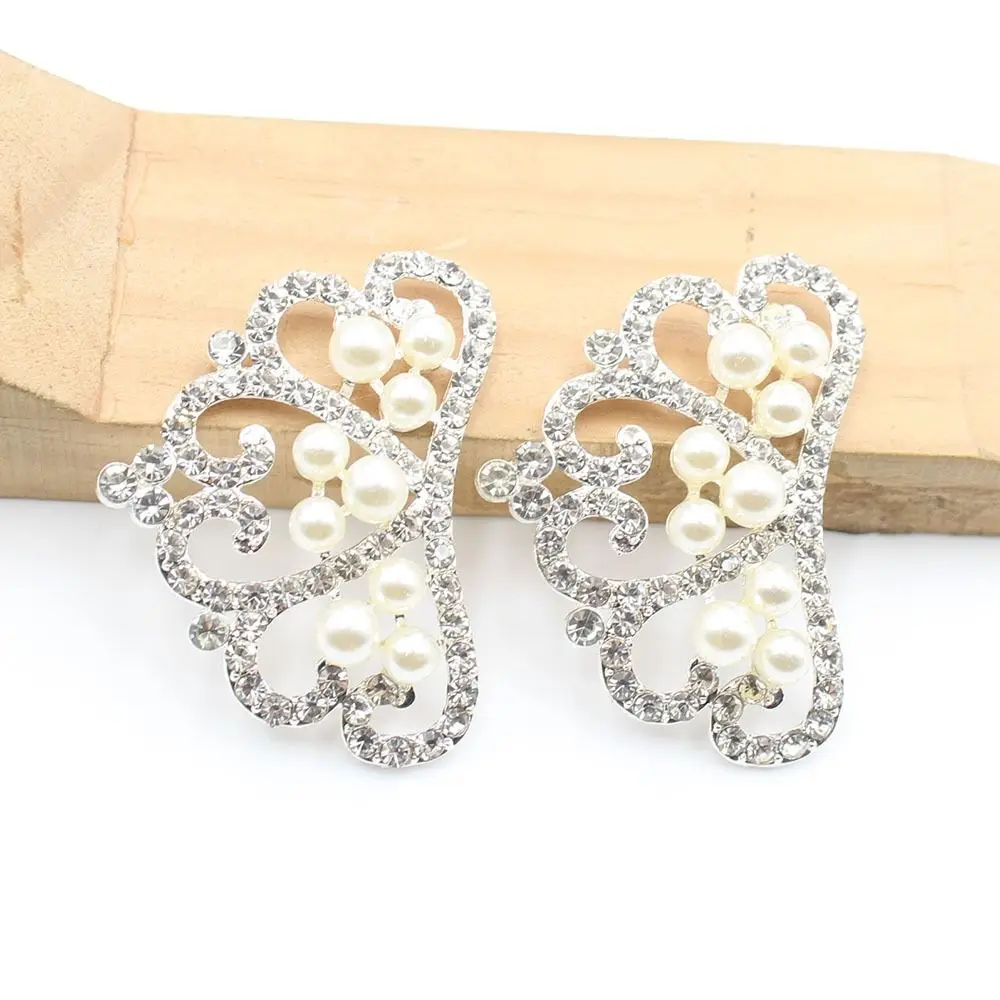 10Pcs Silver/Gold Crystal Pearl Crown Rhinestone Handmade DIY Headwear Accessories Elegant Glamorous Clothing Sewing Accessories