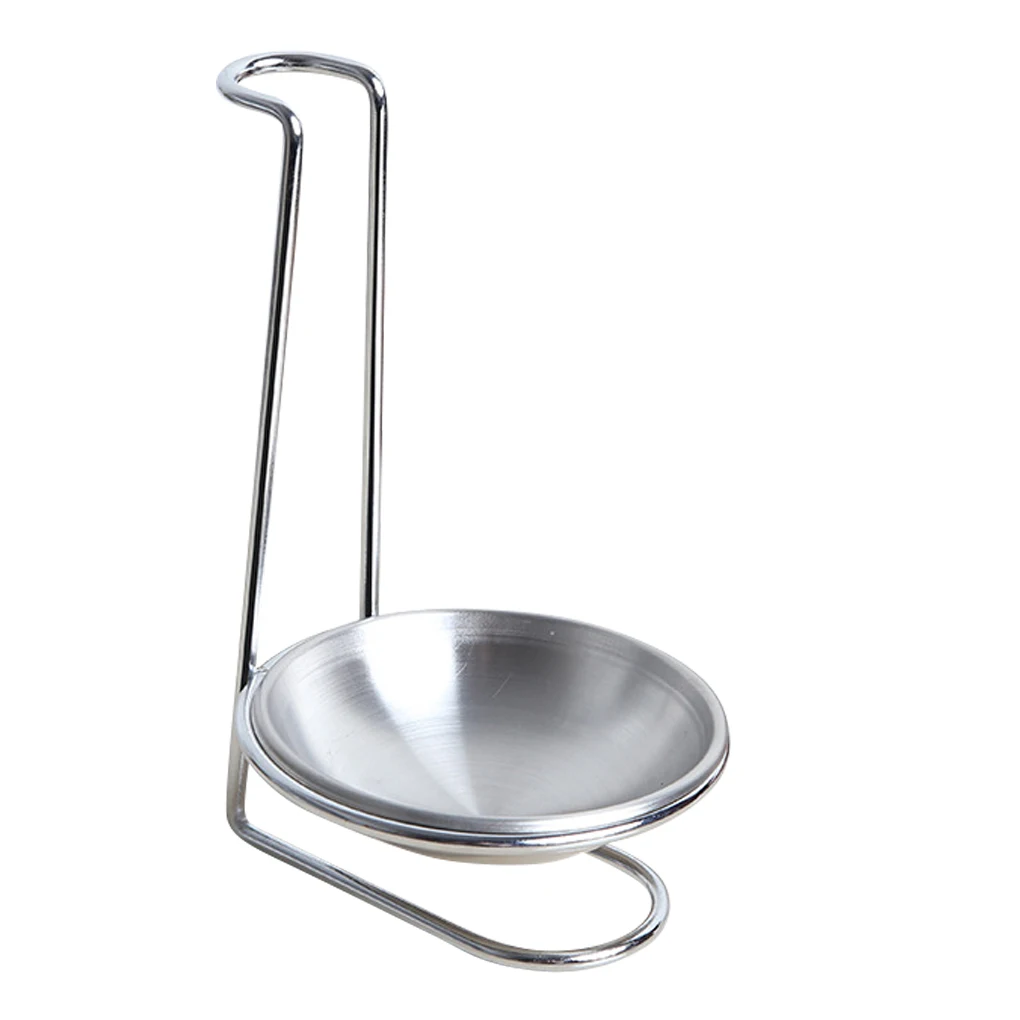 

304 Stainless Steel Single Ladle Vertical Spoon Utensil Rack Soup Spoon Rest Stand Multi-function Tableware Storage Shelf