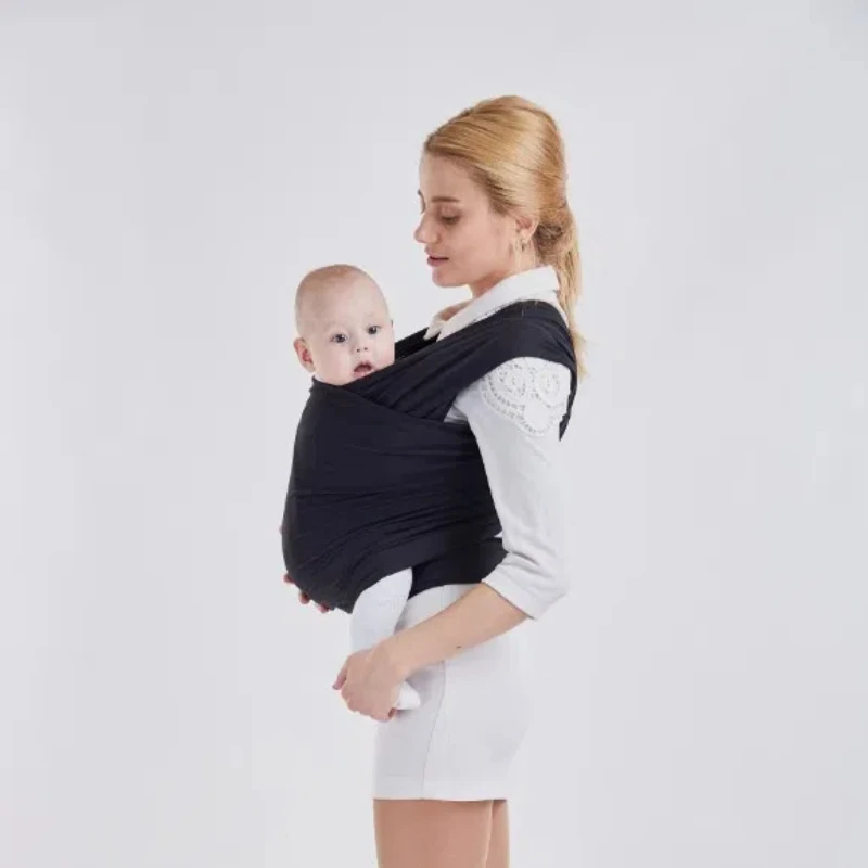 Baby Wrap Carrier Newborn to Toddler Stretchy Cotton Travel Baby Wrap Carrier Baby Sling 0-36 Months