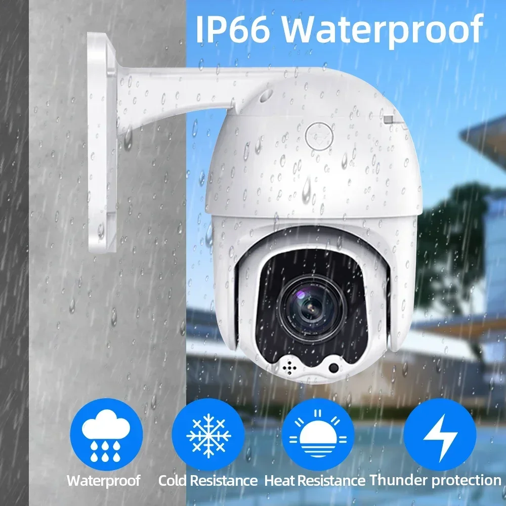 Wired CCTV 10X PTZ Zoom Analog Camera 5MP Outdoor Night Vision Video Surveillance Security Camera BNC 5MP For AHD DVR System