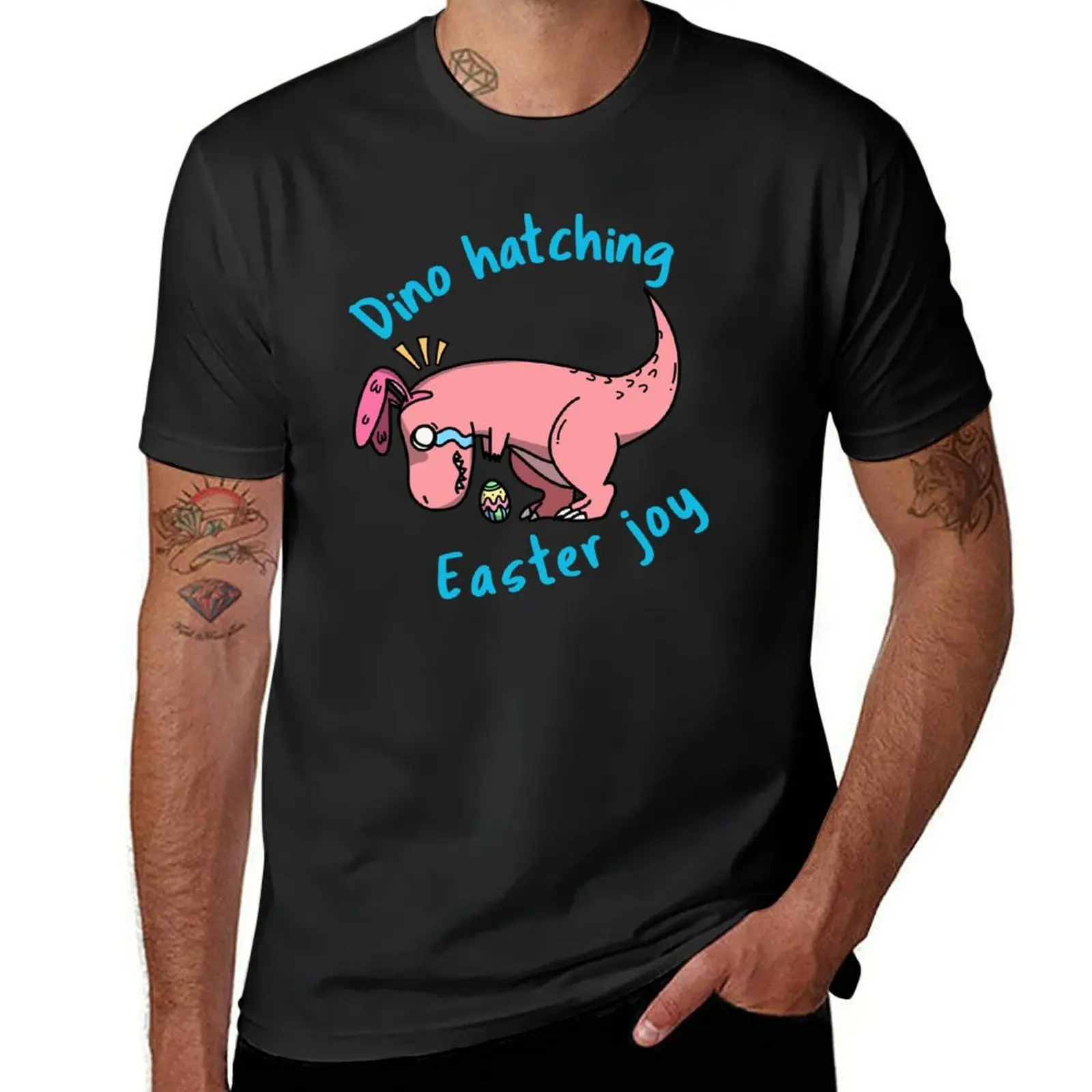 Dino hatching-Easter Joy- Easter Day t shirts-Boys Girls Kids Men youth women. T-Shirt oversized customizeds plain t shirts men