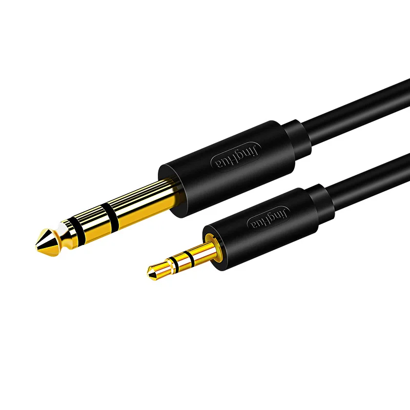 Multi‑Style 6.35mm Audio Instrument Cable 3.5mm to 6.35mm / Dual 6.35 / 6.35‑6.35 Cord for Mixer Microphone Speaker