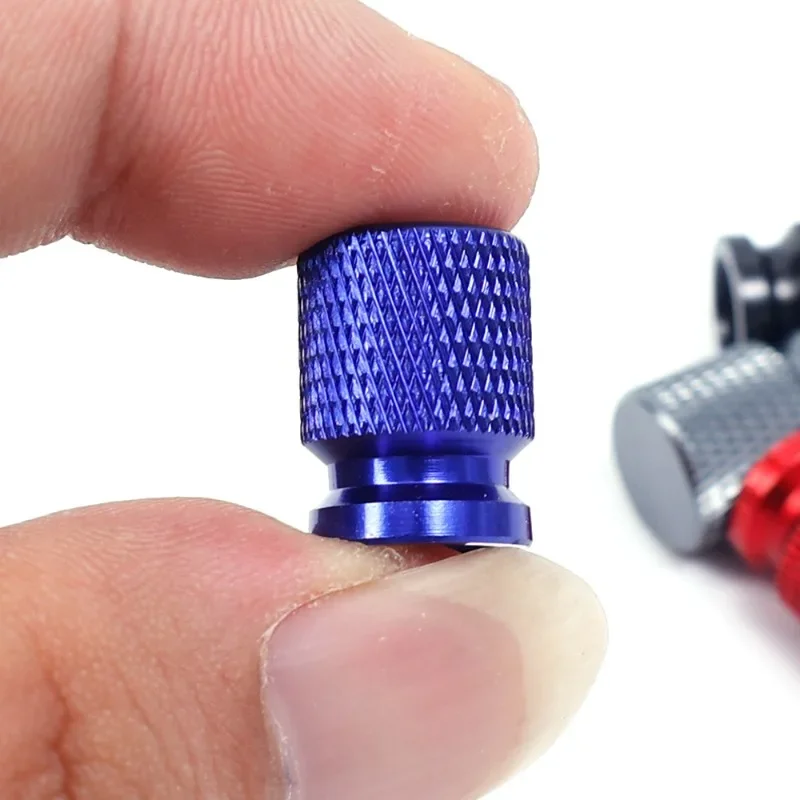 Car Wheel Tire Valve Caps Tyre Stem Covers Airdust Waterproof Aluminum Alloy American Style Valves 12mm Universal Motorcycle