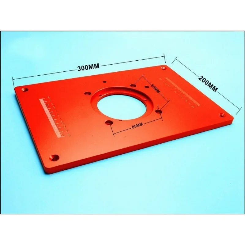 New 4Pcs/Set Aluminum Router Table Insert Plate 200x300x8mm With Cover For Woodworking Engraving Machine Saw Insert Plate Kit