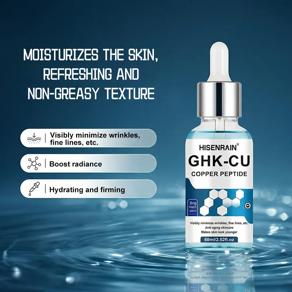 HISENRAIN GHK-CU Anti-Aging Gesichtsserum - Kupferpeptid Verjüngungsessenz für Straffung, Faltenreduktion & Hautregeneration. – Detail 3