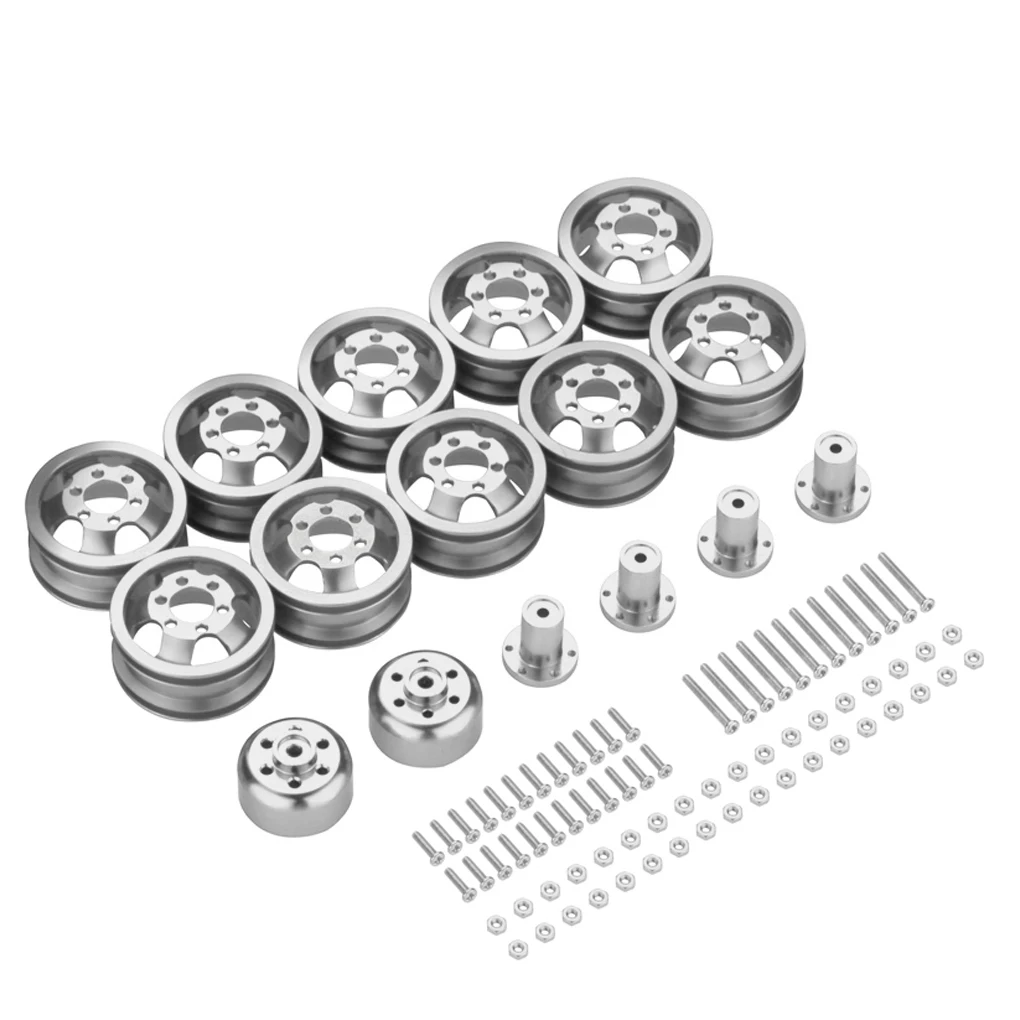 

10 шт. алюминиевых металлических колесных дисков 1/16 для радиоуправляемых машин WPL C14 C24 B14 B24 B16 B36, запчасти и аксессуары для радиоуправляемых машин, сменные детали