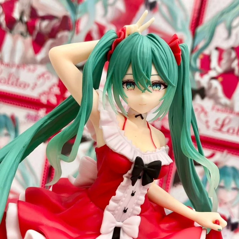 taito-オリジナル-18-センチメートルファッションロリータ初音ミクアクションフィギュアおもちゃ子供のためのギフトグッズモデル装飾品