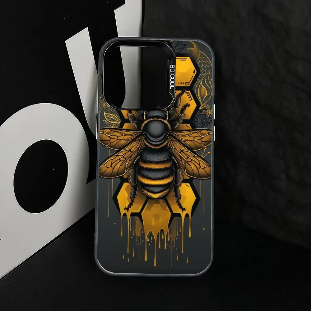 

Big bee case for iPhone17 16 15 14 13 12 11 Pro/ Max/Plus shock-proof rear cover anti-fingerprint