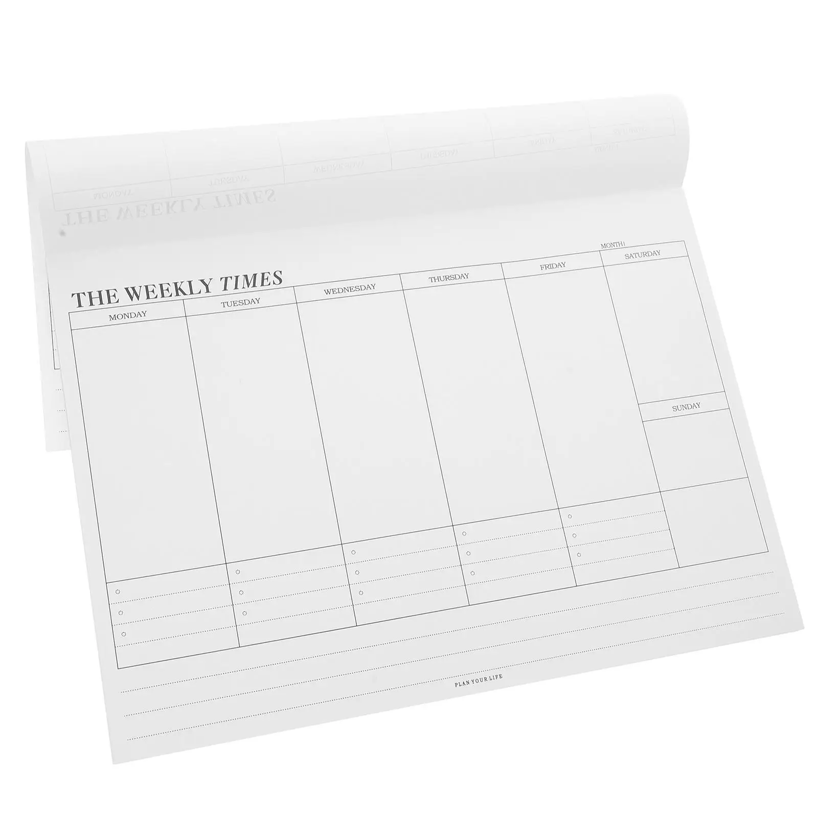 Weekly Planner Notebooks Family Desk Check Planning Paper Calendar Notepad Menu Blank Weekly Monthly Planner Daily Organization