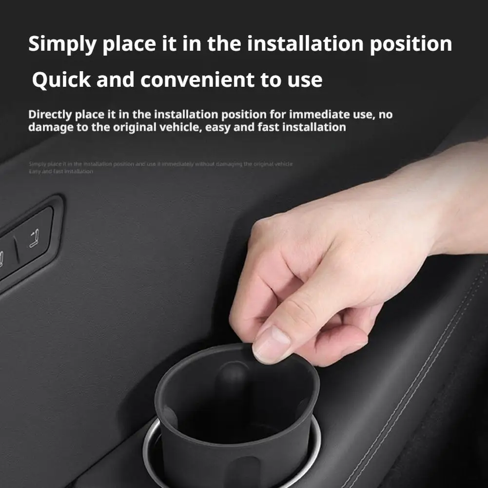 For Tesla Model Y Juniper YL 2026 Water Cup Holder Silicone Cup Holder Central Control Water Cup Holder Interior Accessorie view 3