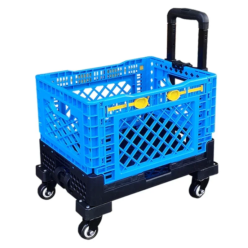 Advanced Environmental Protection Portable Multi-Functional Large Capacity Metal Folding Shopping Trolley Bag With Wheels