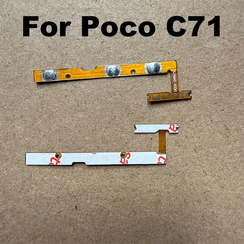 

Для Xiaomi Poco C71, кнопки регулировки громкости, гибкий кабель, кнопка включения и выключения громкости, замена гибкого кабеля