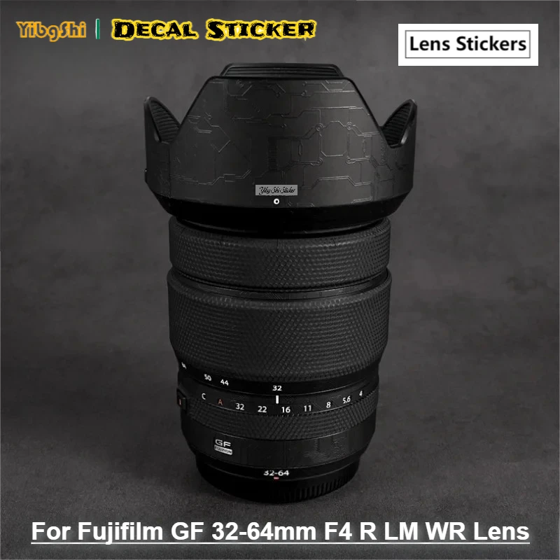 

Наклейки на объектив Fuji GF32-64F4 GF32-64 Премиум-наклейка для FUJIFILM GF 32-64 мм f/4R LM WR, пленка для обертывания объектива 32-64