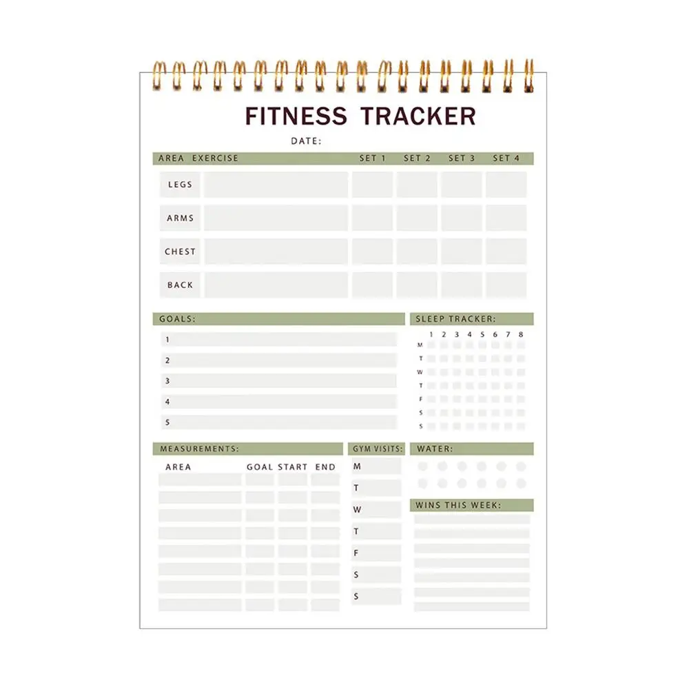 52 Sheets Daily Exercise Plans Notebook Portable Easy Tear-off To Do List Notepad Wellness Planner Self-Disciplined