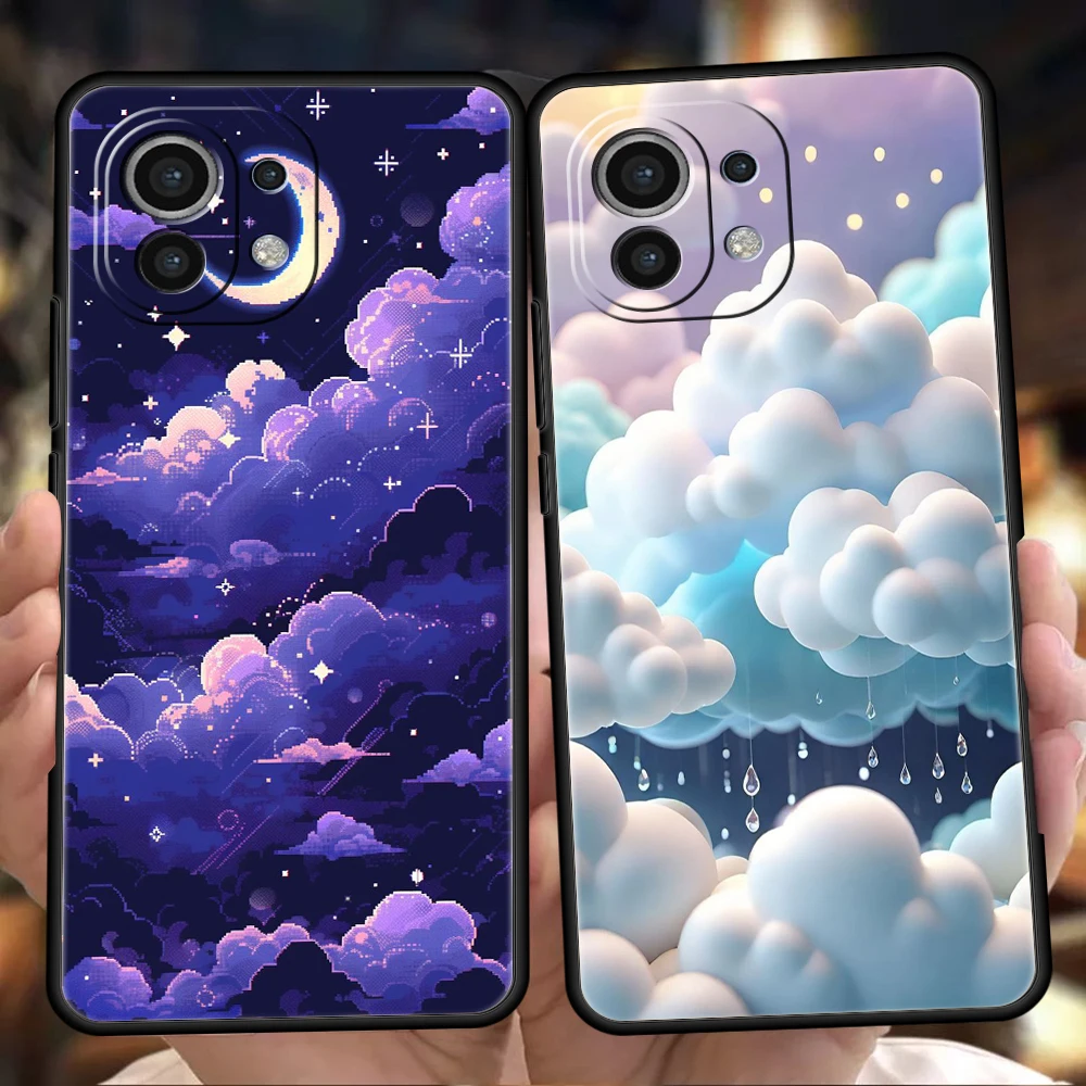 

Phone Case Cover for Xiaomi Mi 15 14 13 12 11 Ultra 14T 13T 12T 11T 10T Pro Lite 5G Shockproof Soft TPU Shell Capas Cute Cloud