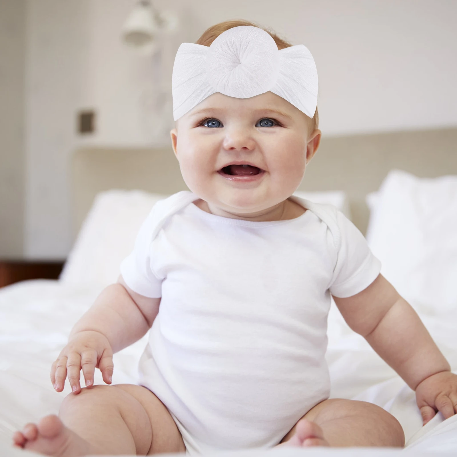 

Knot Headband Turban Donuts Hair Band Head Wrap Soft Stretchy For Sensitive Nursery Wear