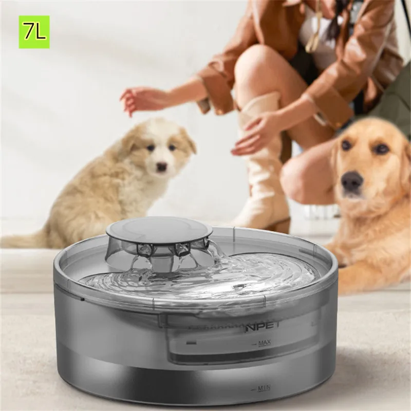 Drinker For Cats Pet Fountain Waterfall Dog Water Dispenser Usb Auto Dog Drinking Bowls Silent Water Pump 7l Multiple Pets