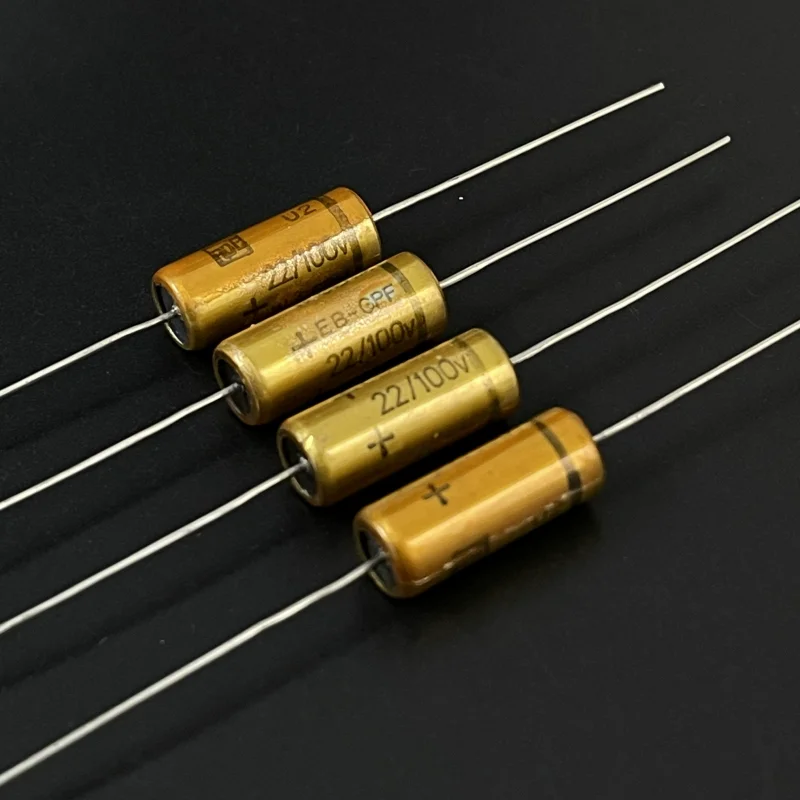5pcs New West German ROE Gold Bullet EB-GPF Series 22UF 100V Fever Audio Sound Pole Capacitor