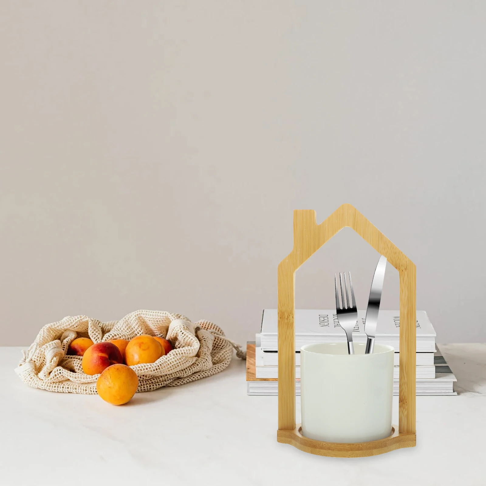 

Portable Cutlery Basket Silverware Holder Small Cooking Utensil ganizer Farmhouse Chopsticks Storage Solution Lightweight