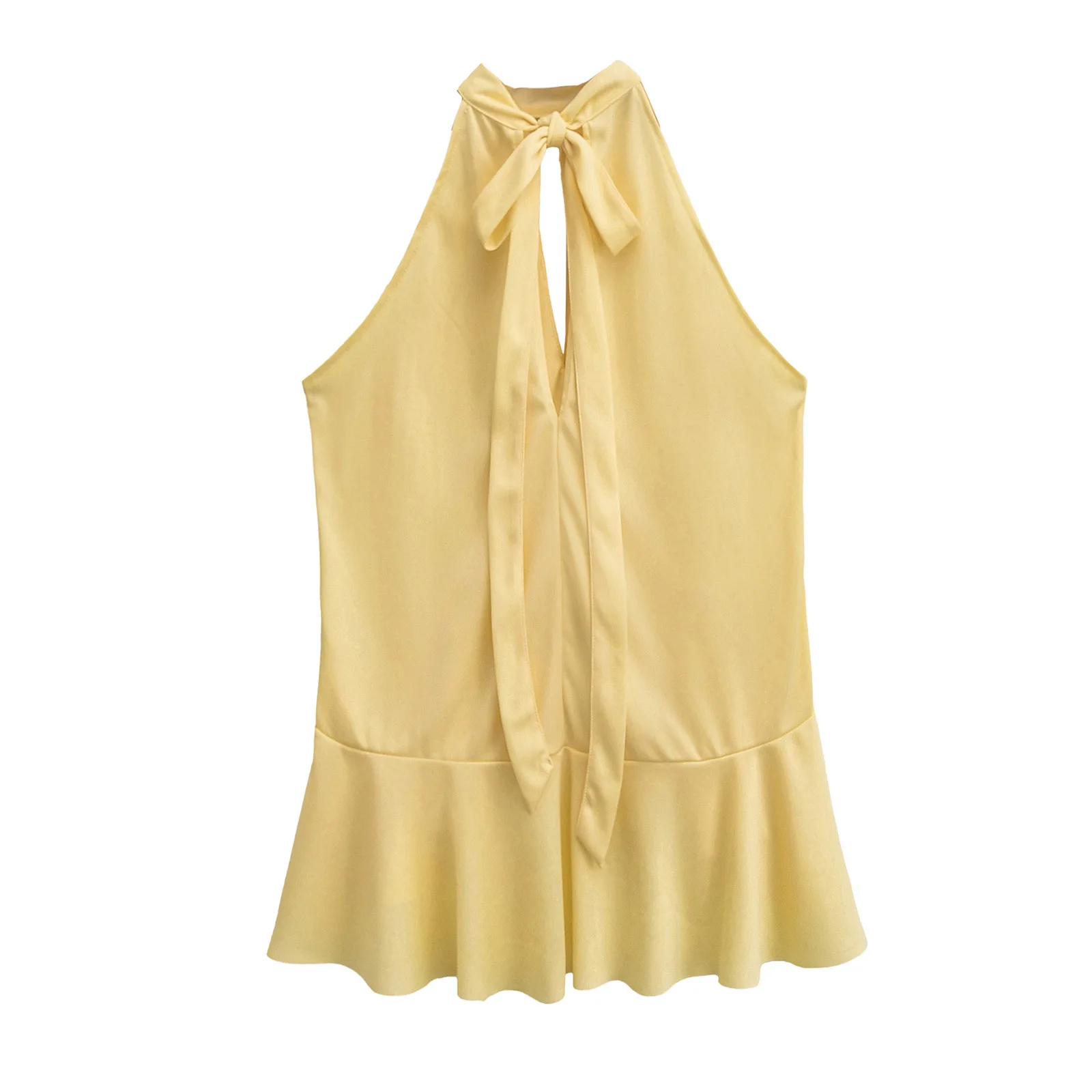 2025年新作 半袖 レディース Tシャツ 服 女性服 トップス レディース ベーシック オールマッチ 新作 レイヤード装飾 ホルターネックトップ